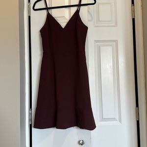 Express mini dress burgundy size small